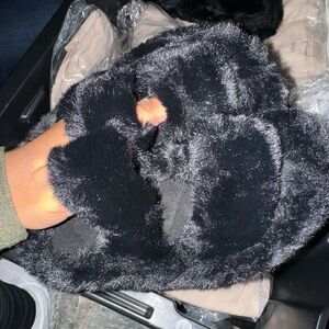 Faux Fur Slippers (Never Worn)